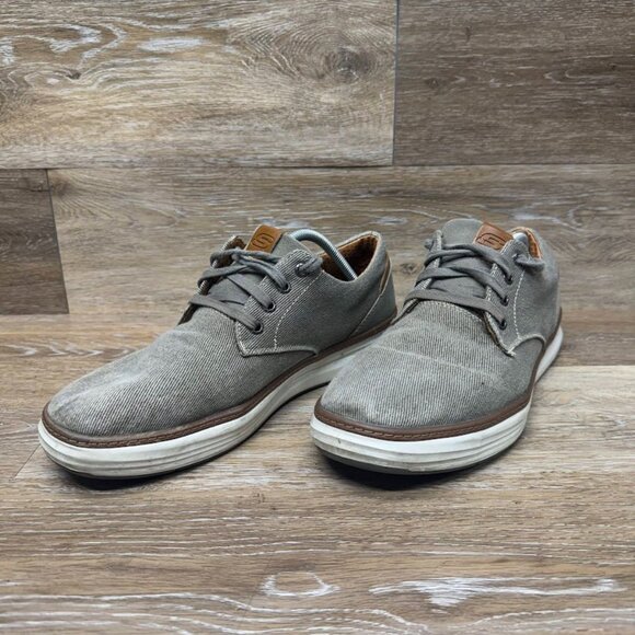 Skechers Moreno-Ederson Vintage Washed Beige Canvas Sneaker Men's Size 12 - Picture 1 of 7